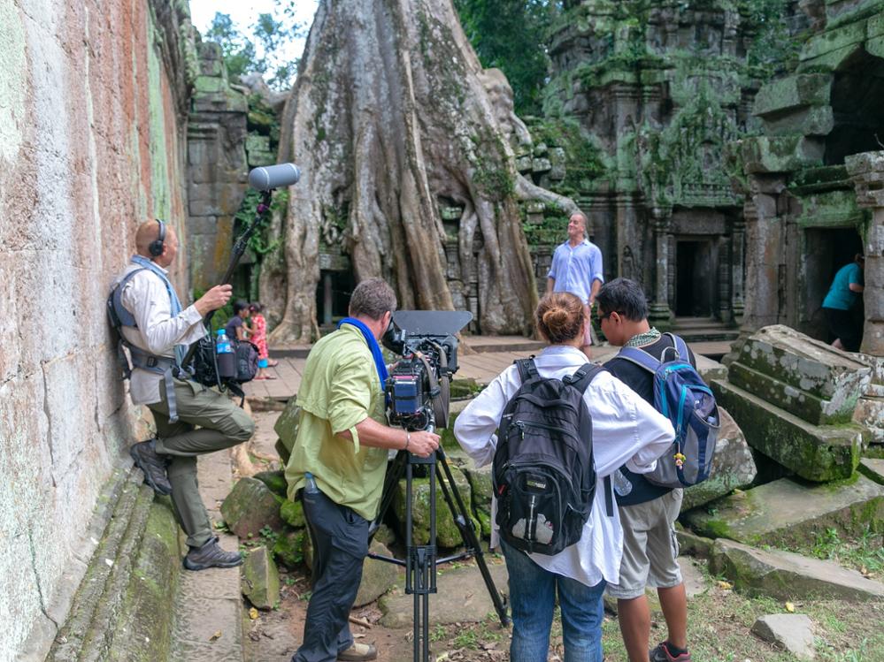 Cinéma en plein air à Siem Reap