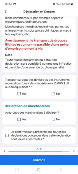 Customs Declaration
