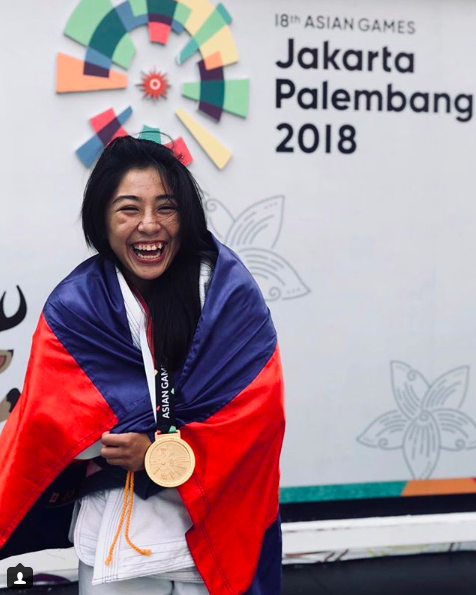 Une joie communicative pour la jeune khmère après sa victoire aux Jeux Asiatiques. ©Instagram jessa.khan