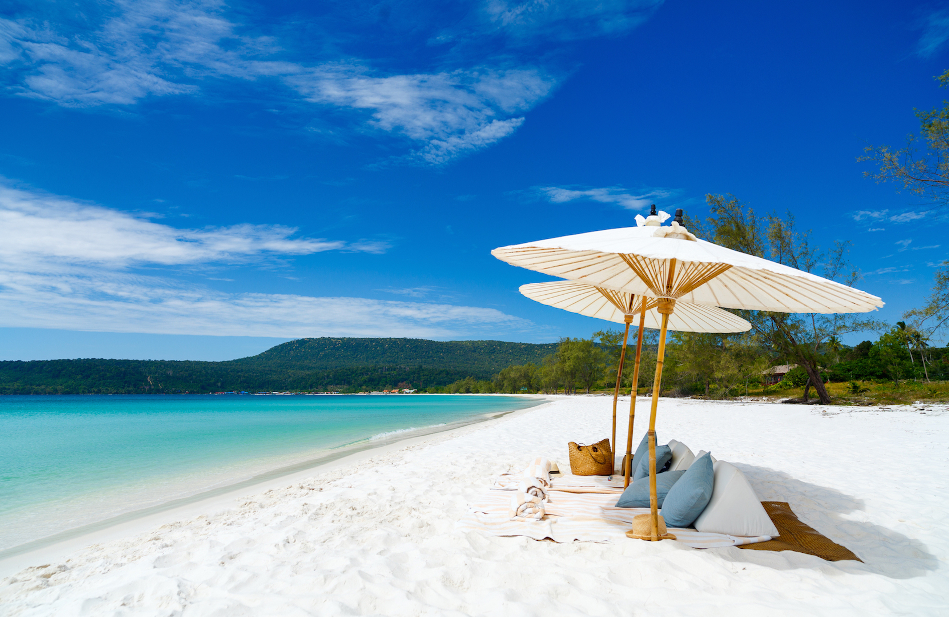 Plage de l'île de Koh Rong.